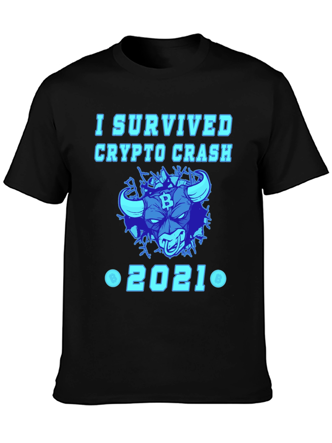 Crypto Crash 2021 Survivor T-Shirt