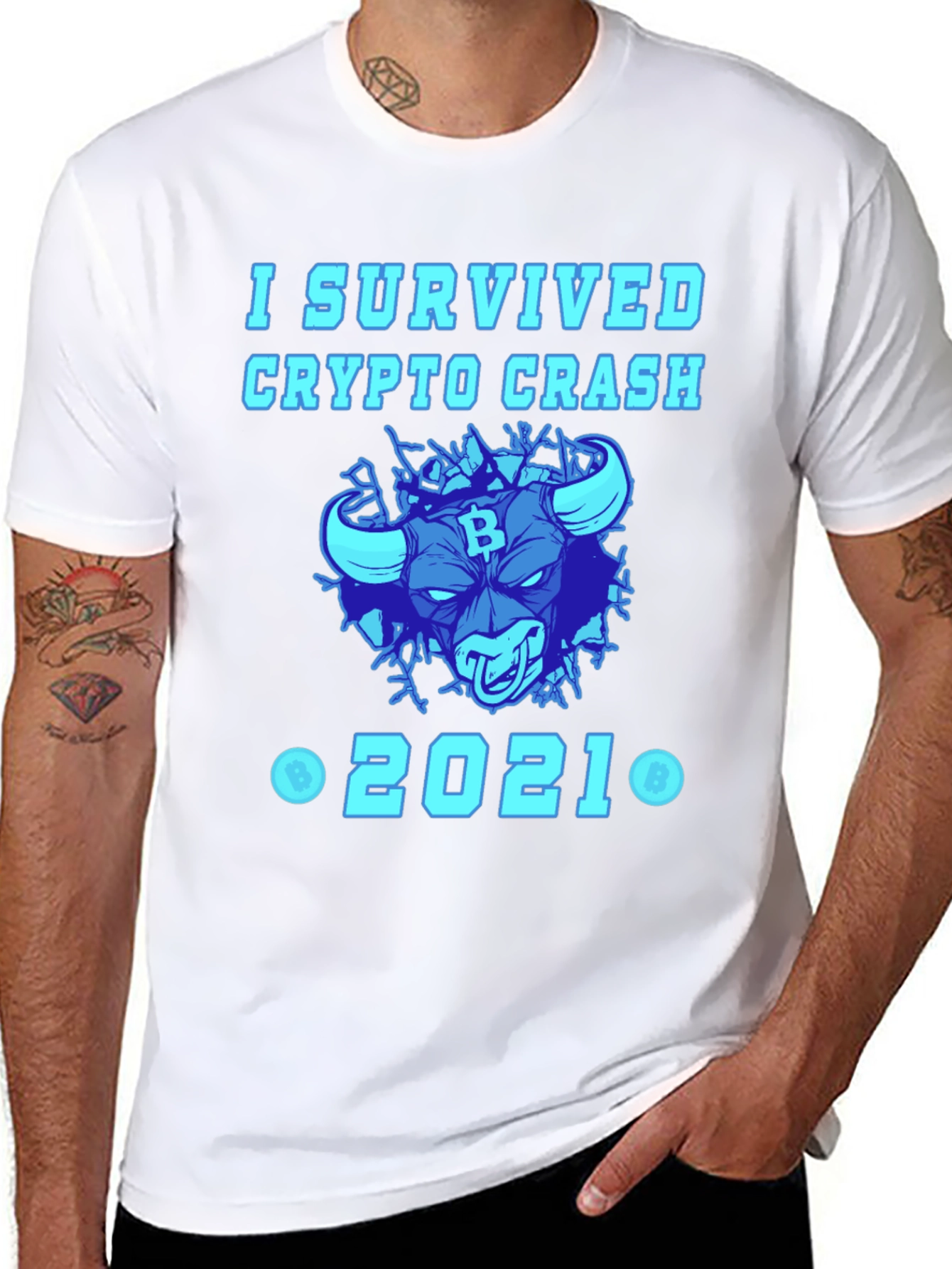 Crypto Crash 2021 Survivor T-Shirt