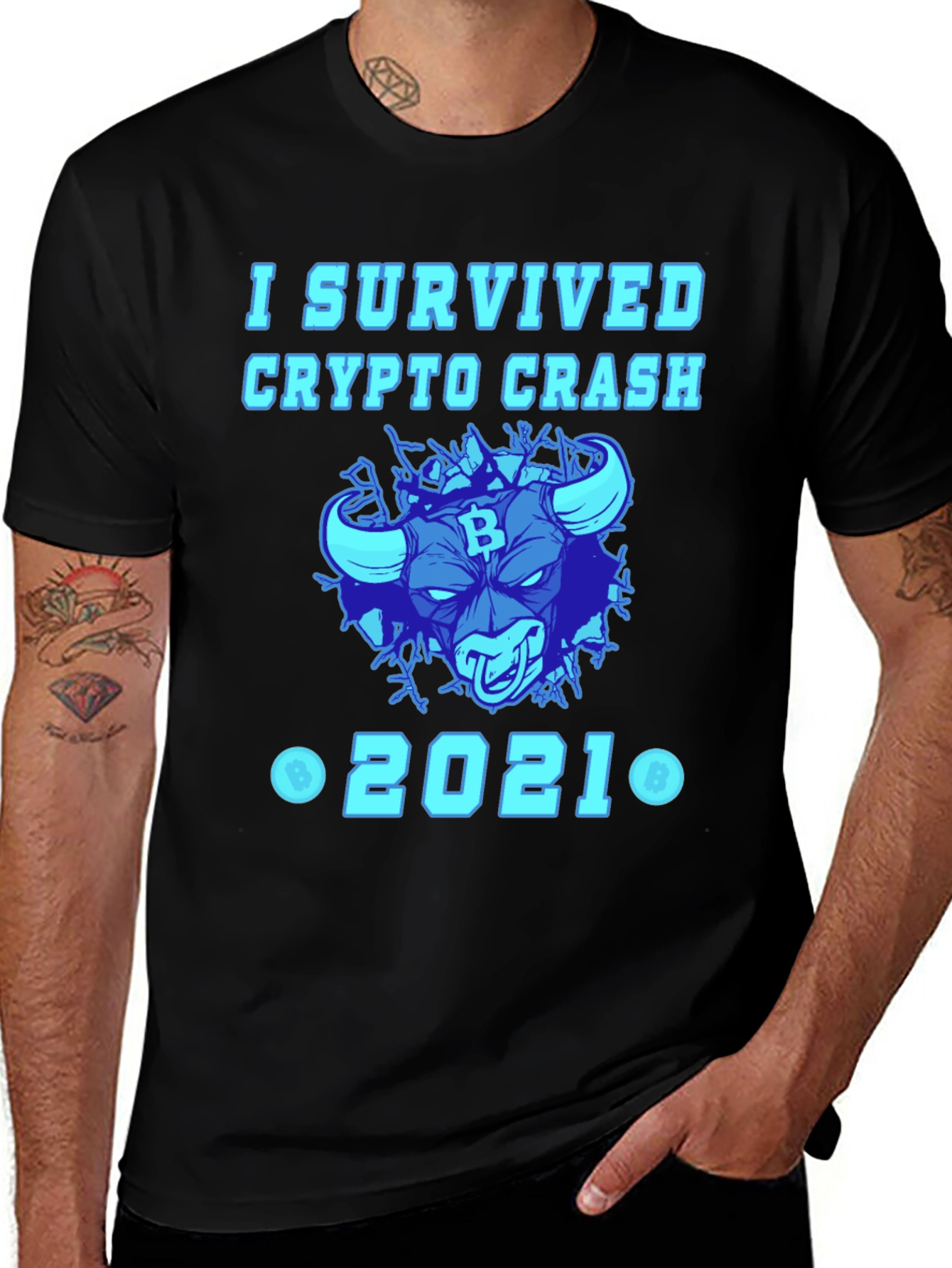 Crypto Crash 2021 Survivor T-Shirt
