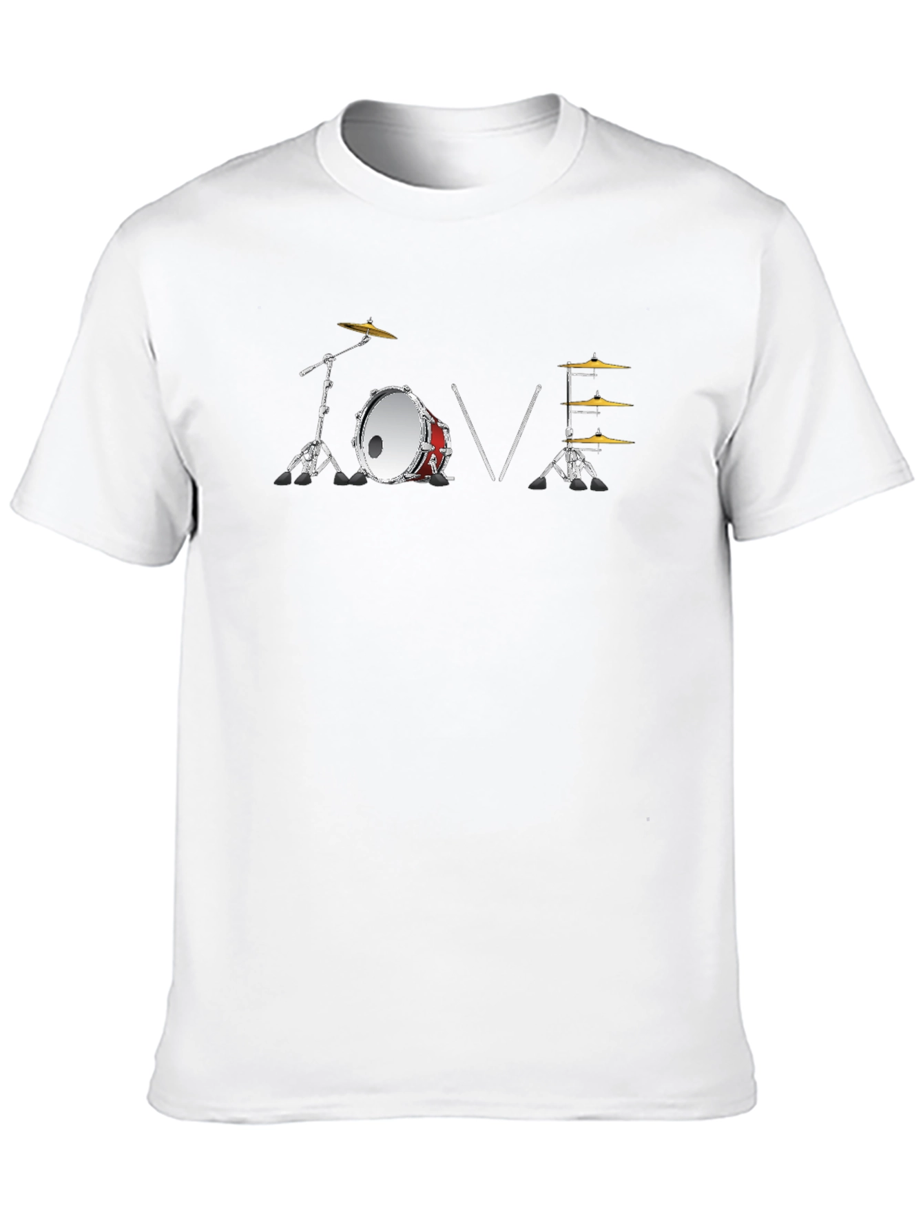 Drum Kit Love T-Shirt - Music Lover Tee