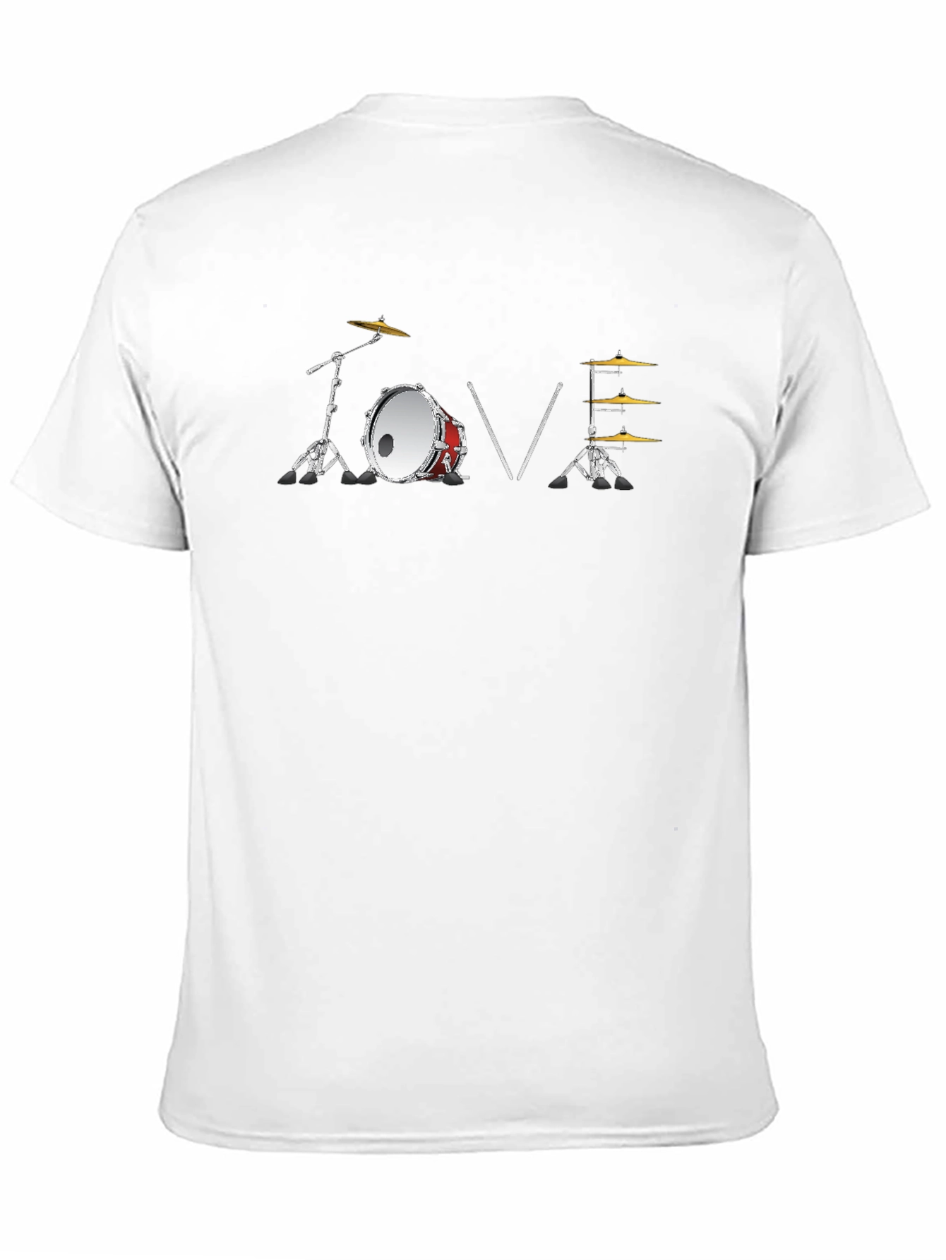 Drum Kit Love T-Shirt - Music Lover Tee