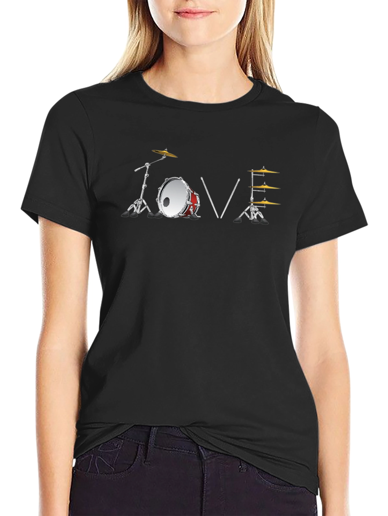 Drum Kit Love T-Shirt - Music Lover Tee