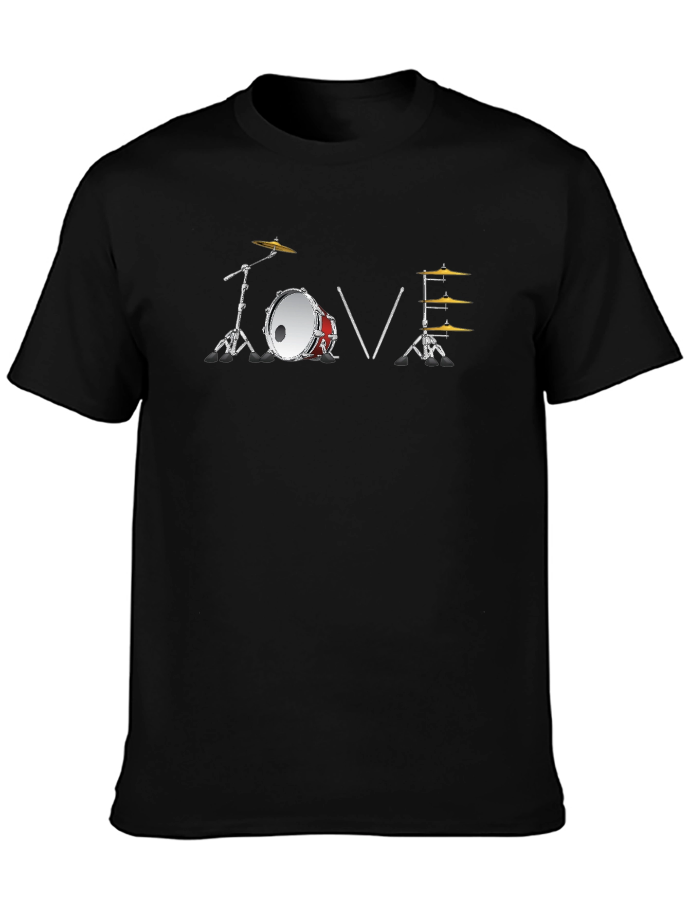 Drum Kit Love T-Shirt - Music Lover Tee
