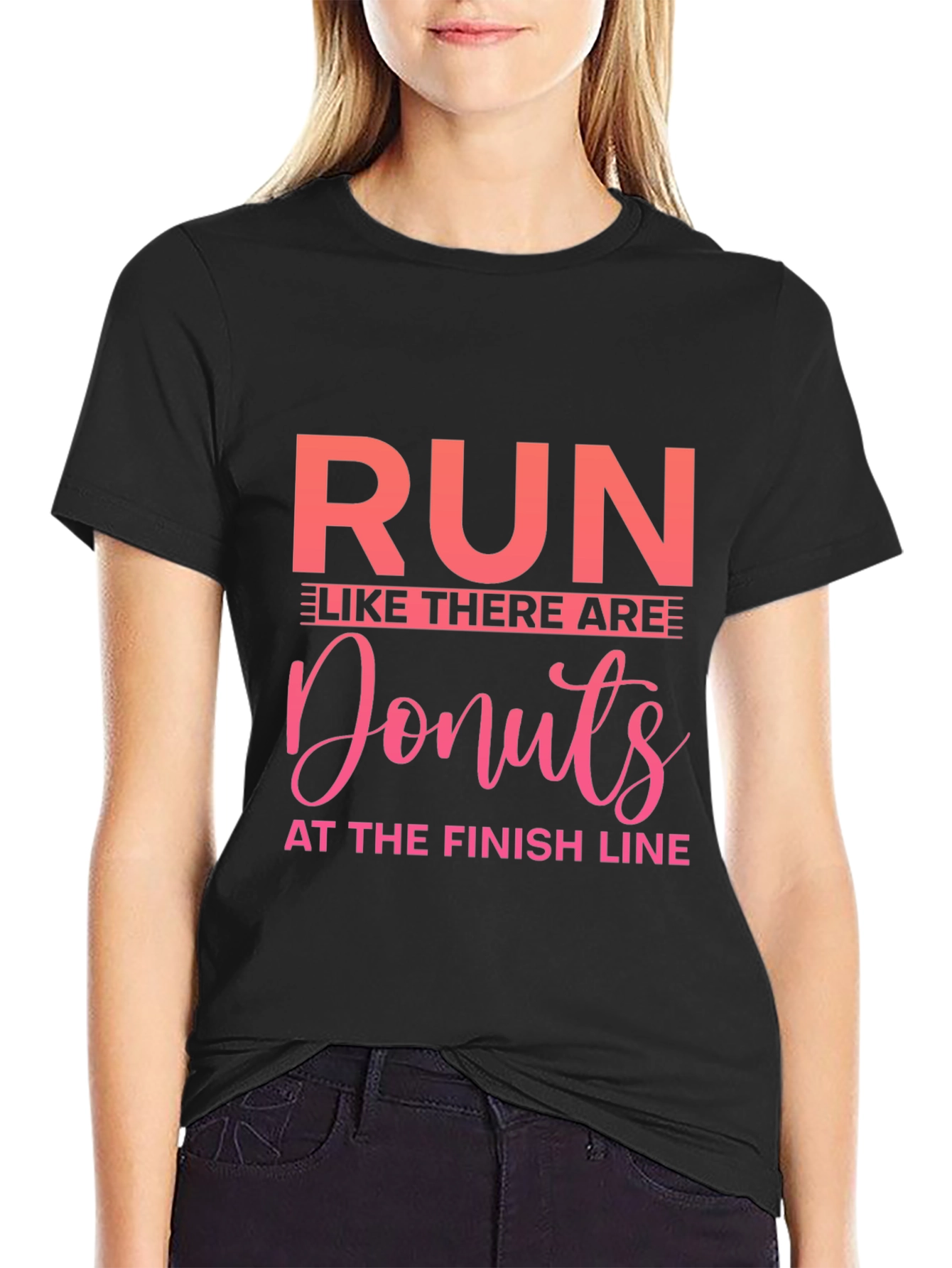Run Like There Are Donuts T-Shirt