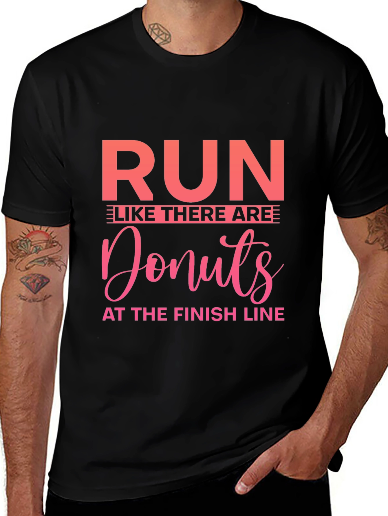 Run Like There Are Donuts T-Shirt