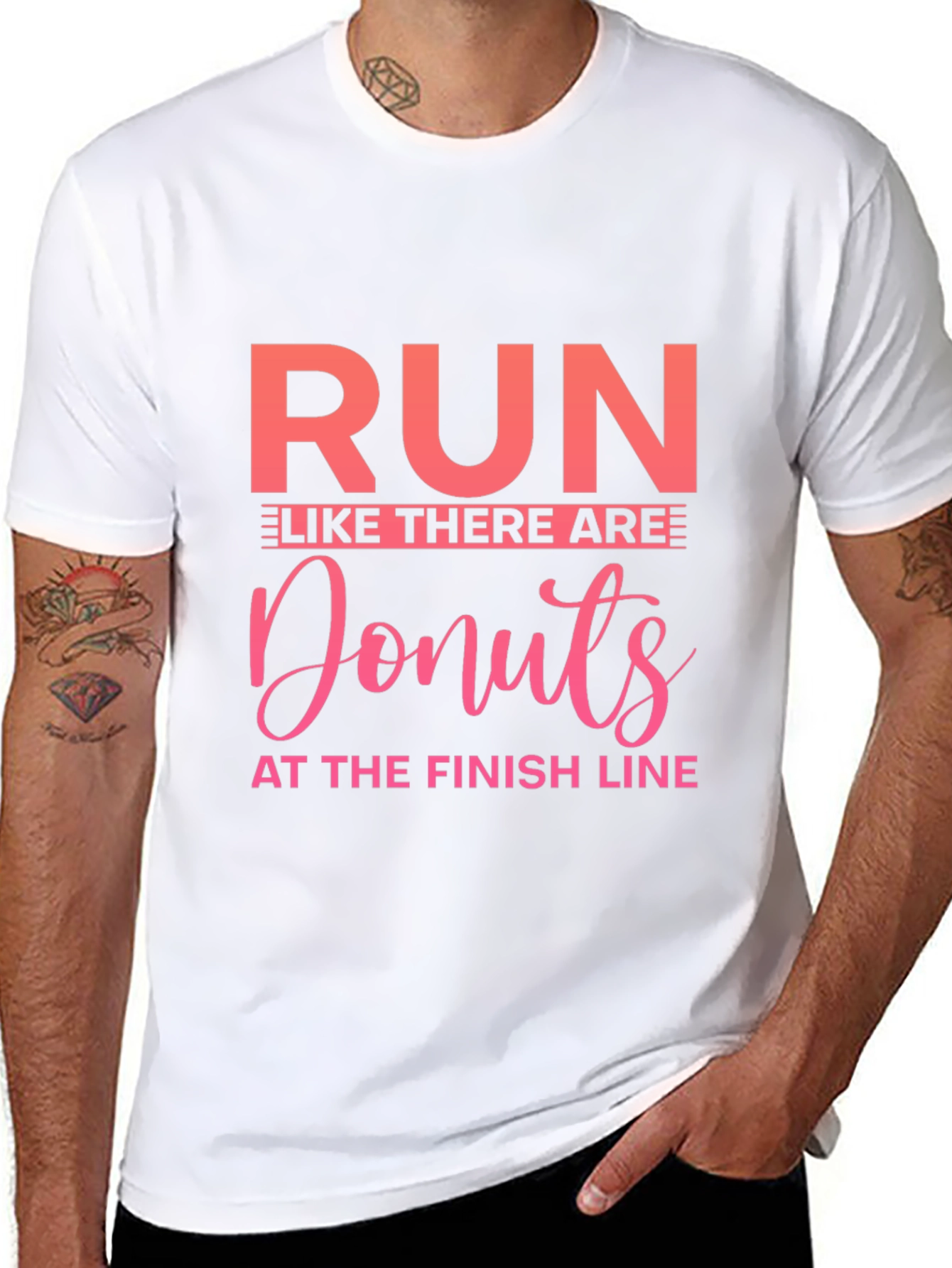Run Like There Are Donuts T-Shirt