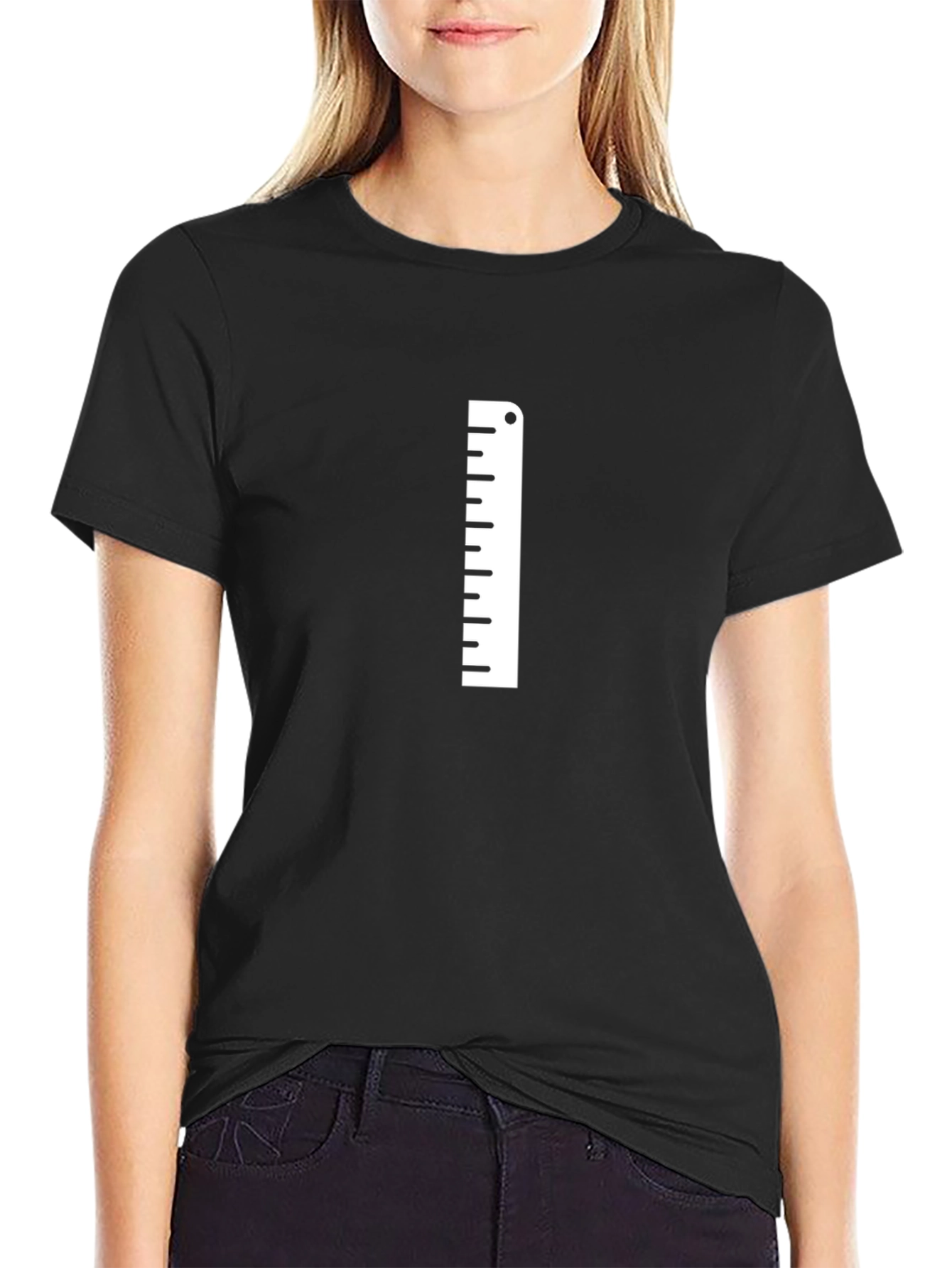 Ruler Graphic Tee - Mens Black Cotton T-Shirt