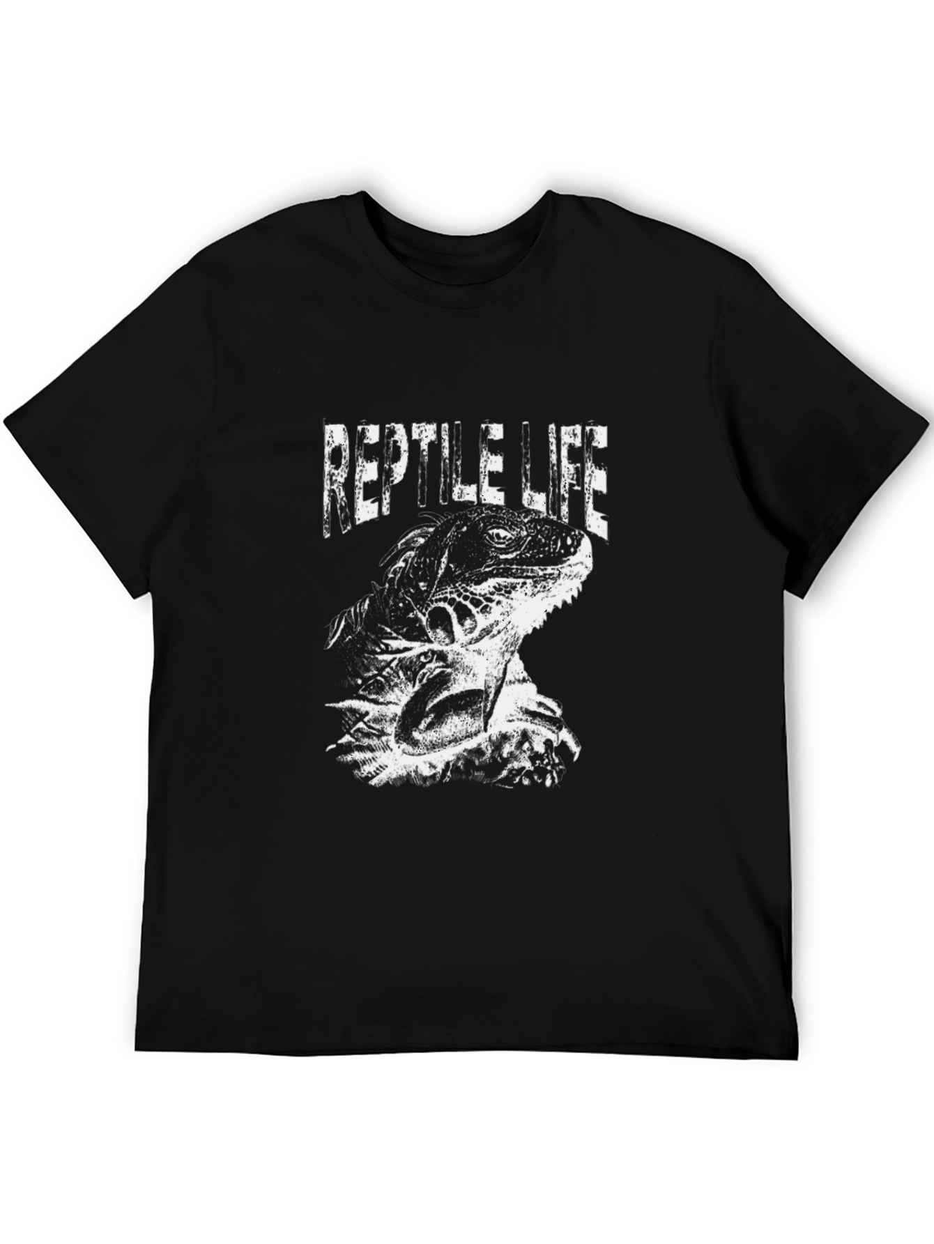 Reptile Life Graphic Tee - Black