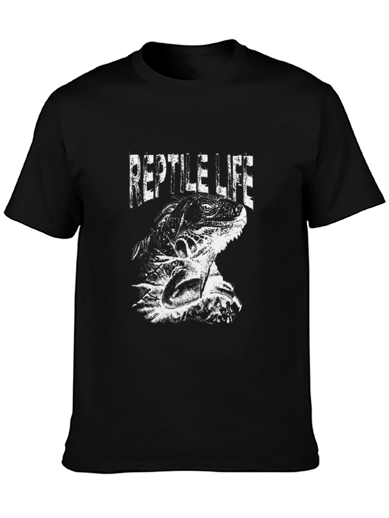 Reptile Life Graphic Tee - Black