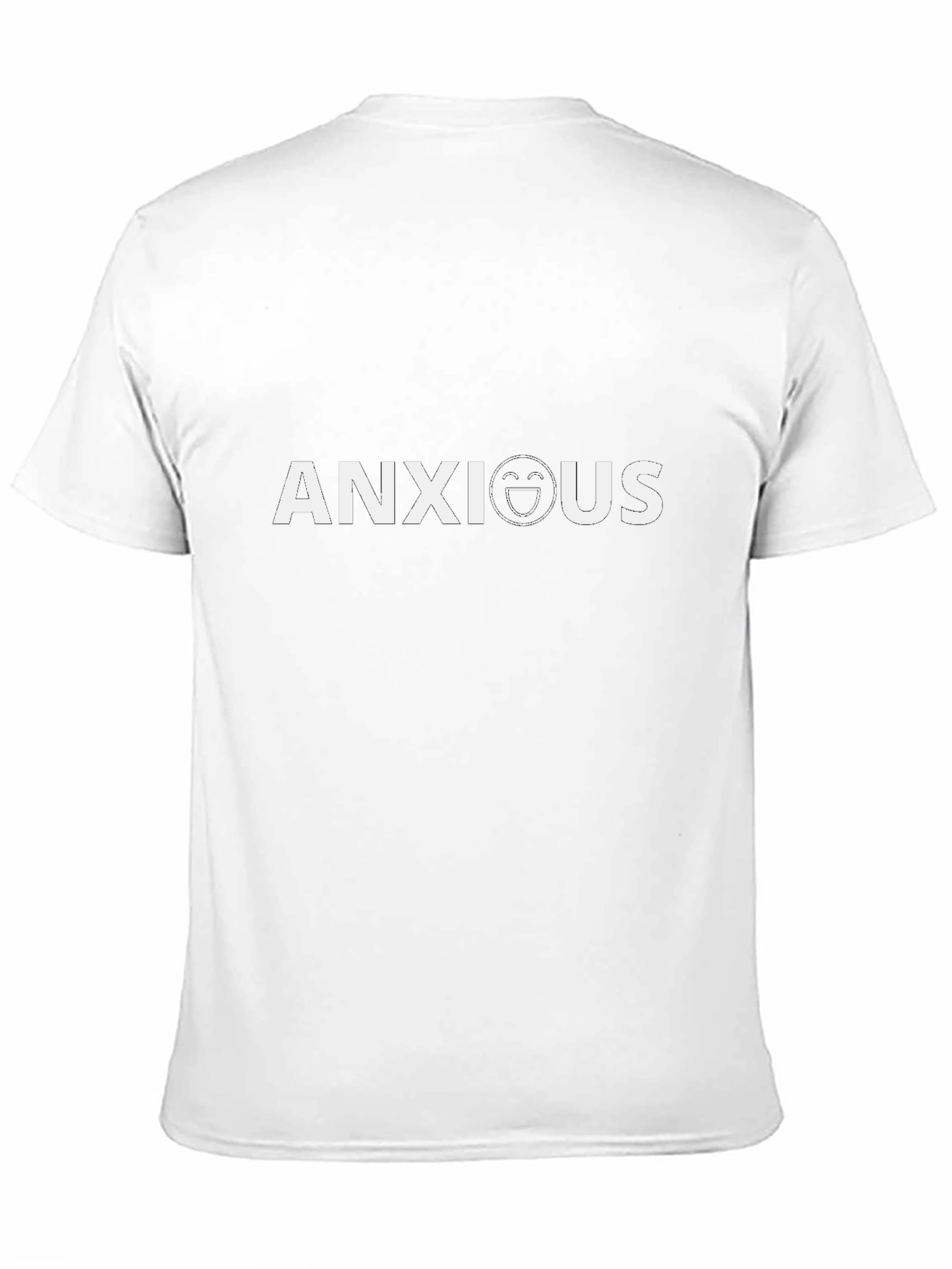 Anxious Graphic Tee - Black Cotton T-Shirt