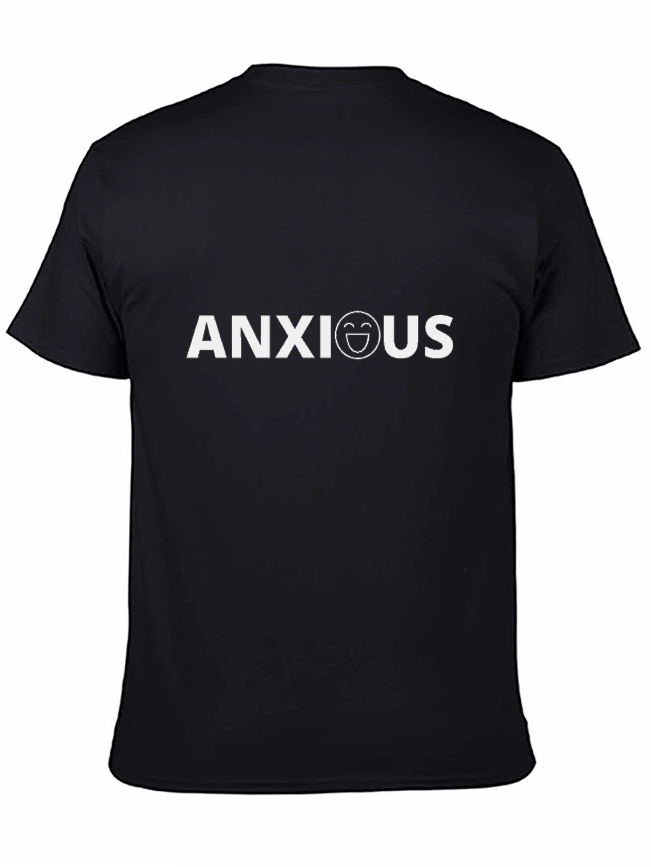 Anxious Graphic Tee - Black Cotton T-Shirt