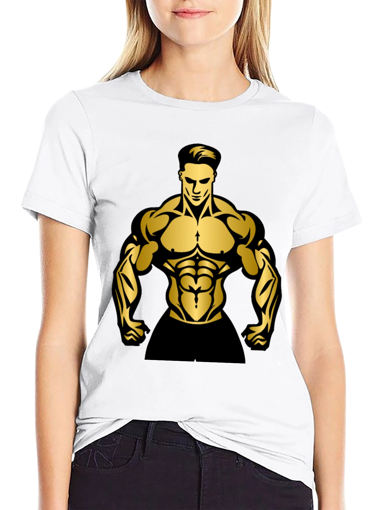 Muscle Man Graphic T-Shirt | Gym Wear