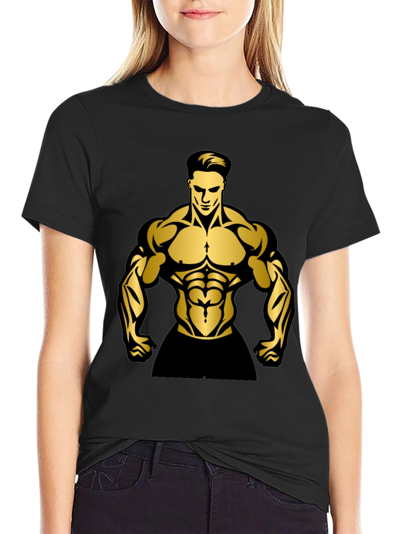 Muscle Man Graphic T-Shirt | Gym Wear
