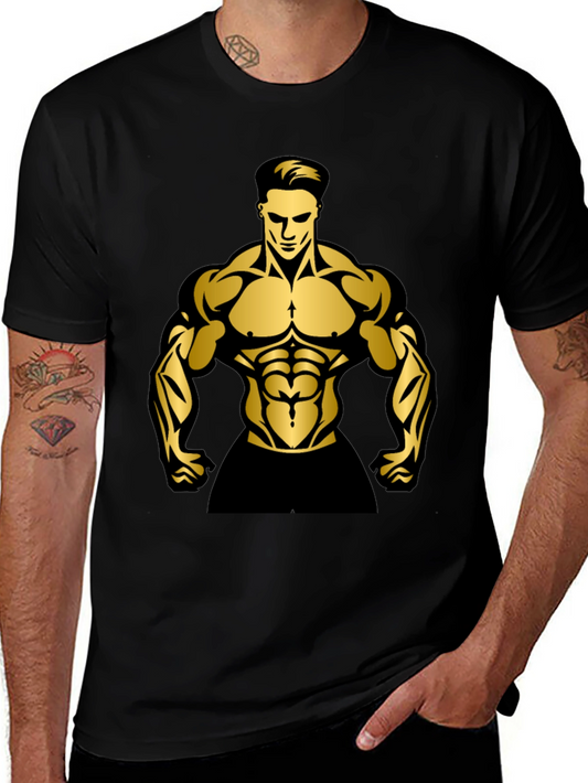 Muscle Man Graphic T-Shirt | Gym Wear