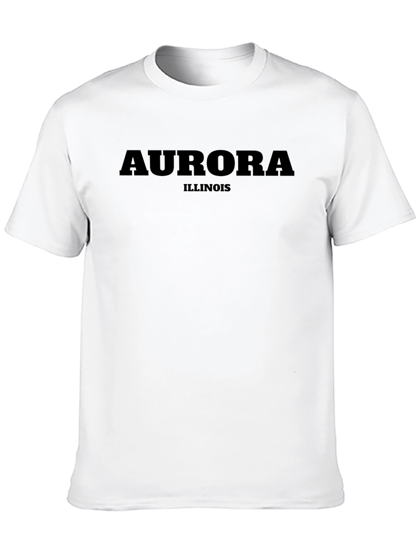 Aurora Illinois Graphic Tee - Unisex Black T-Shirt