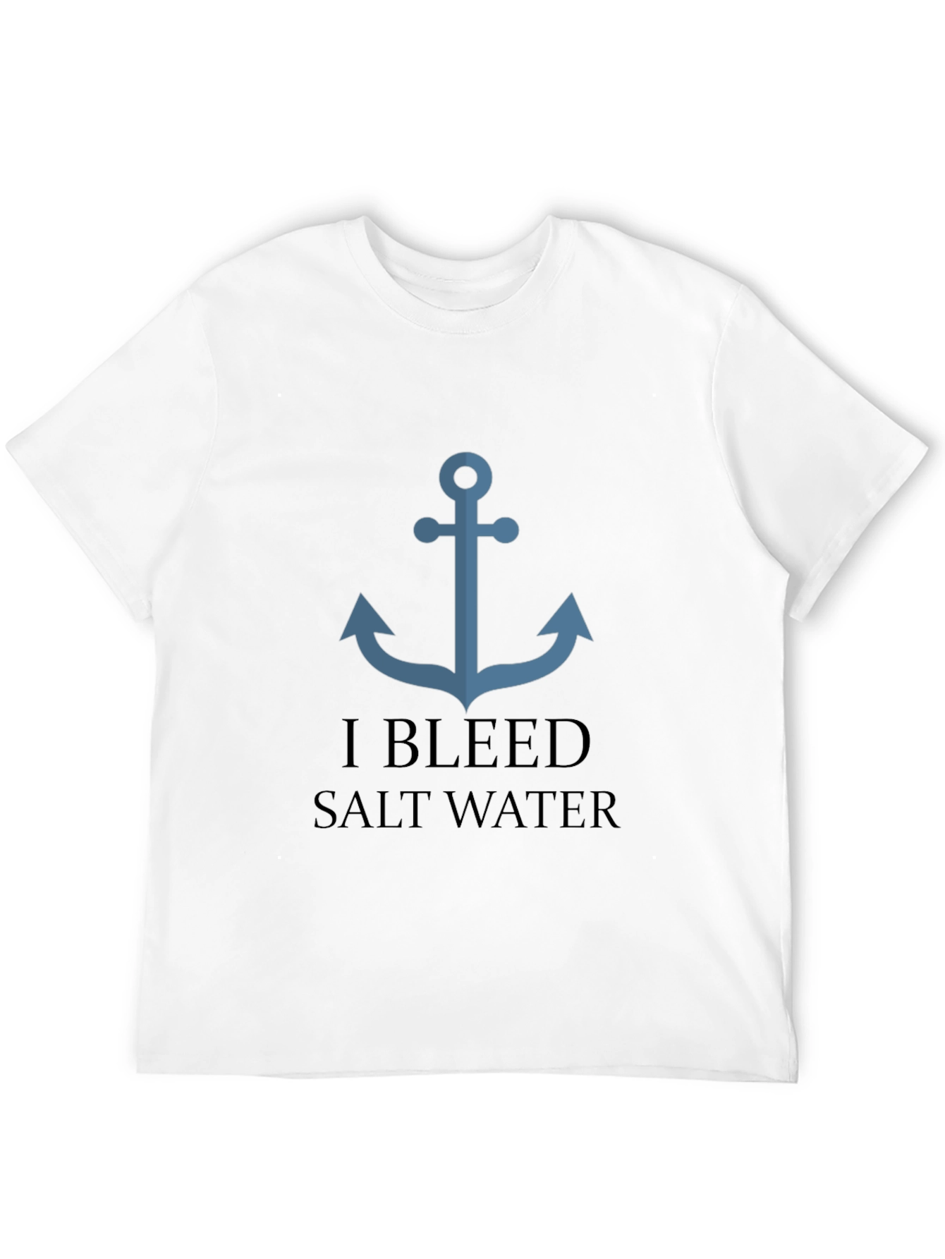 Nautical Anchor T-Shirt - I Bleed Salt Water