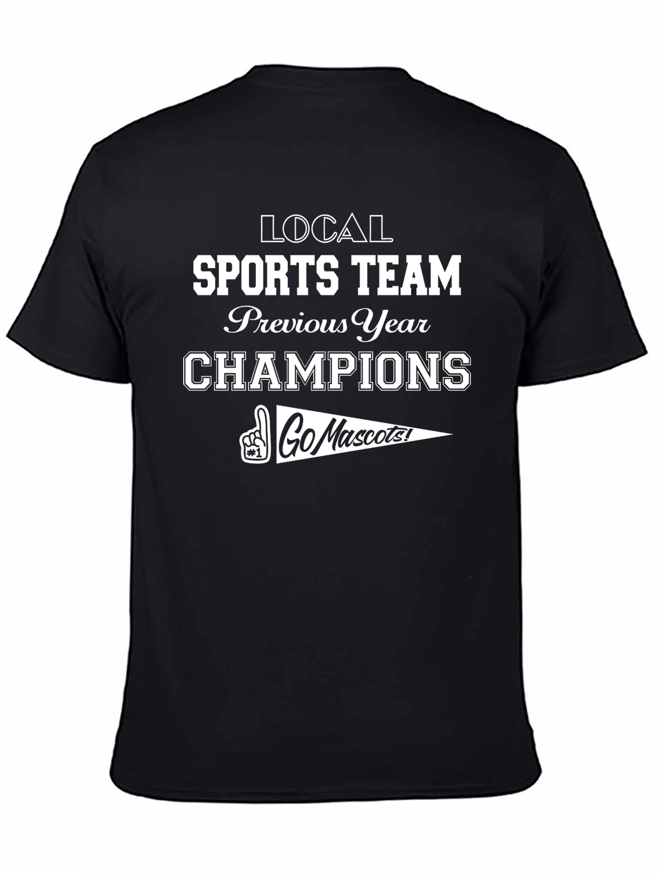 Local Sports Team Champion Graphic T-Shirt