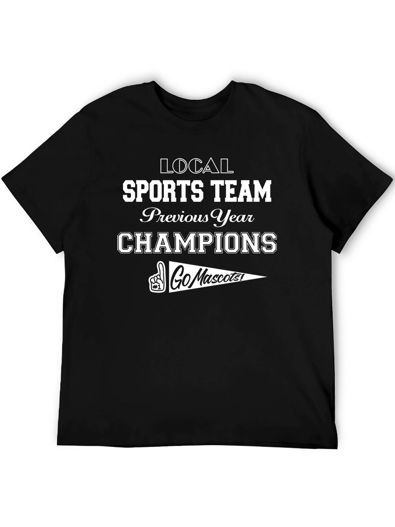 Local Sports Team Champion Graphic T-Shirt