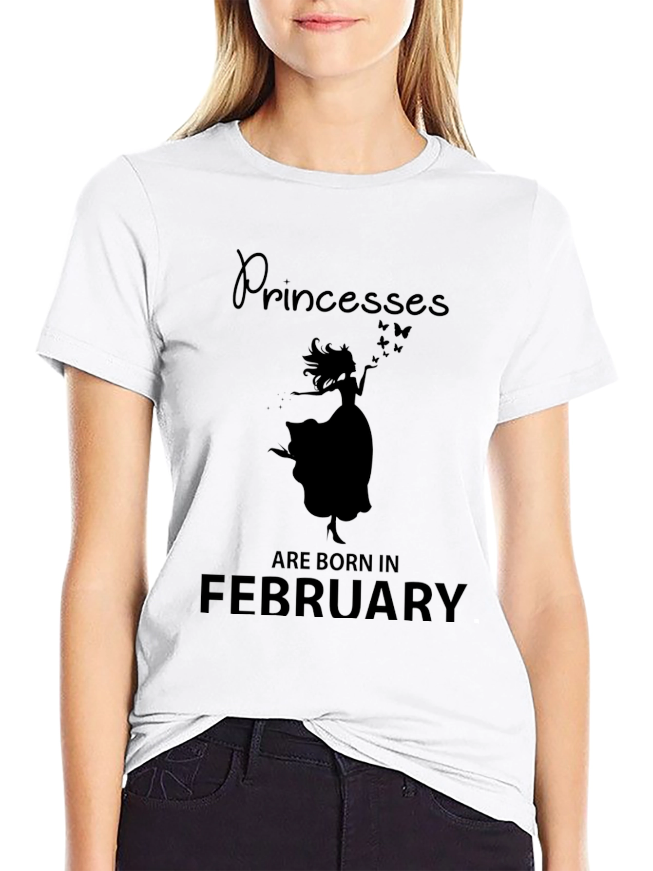 Princesses Are Born In February T-Shirt