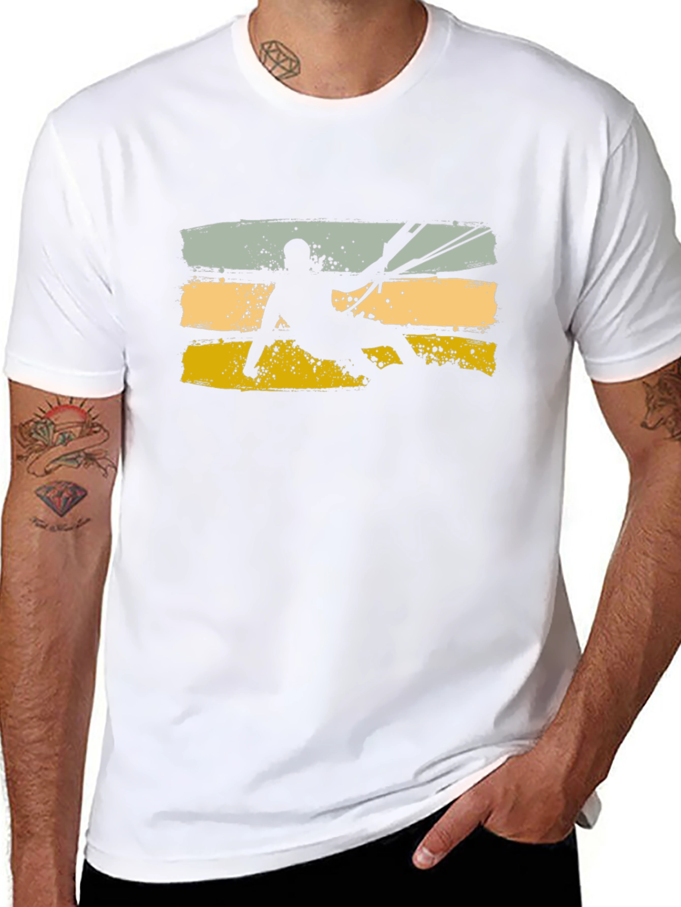 Kitesurfing Silhouette Graphic Tee