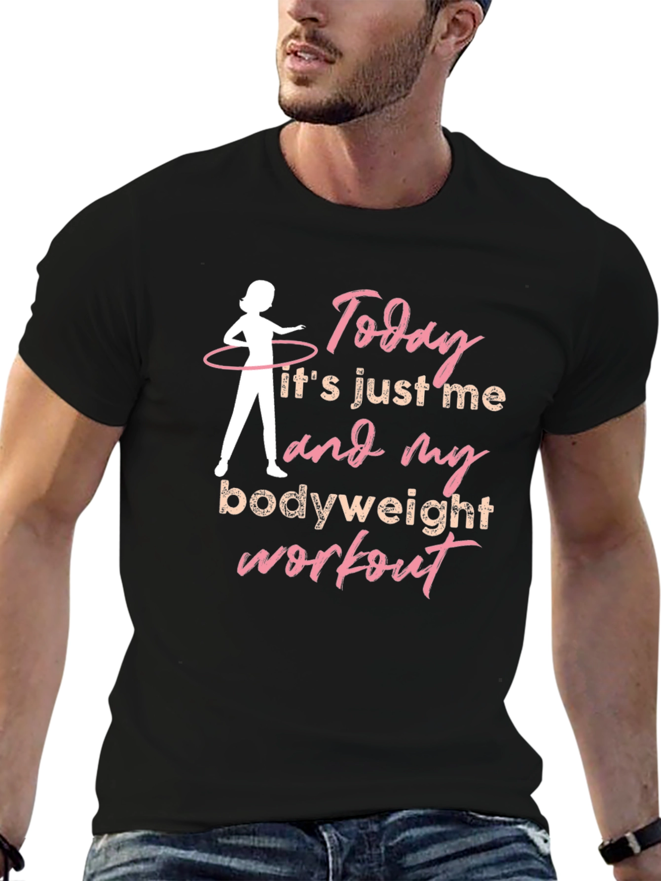 Bodyweight Workout T-Shirt - Pink Design