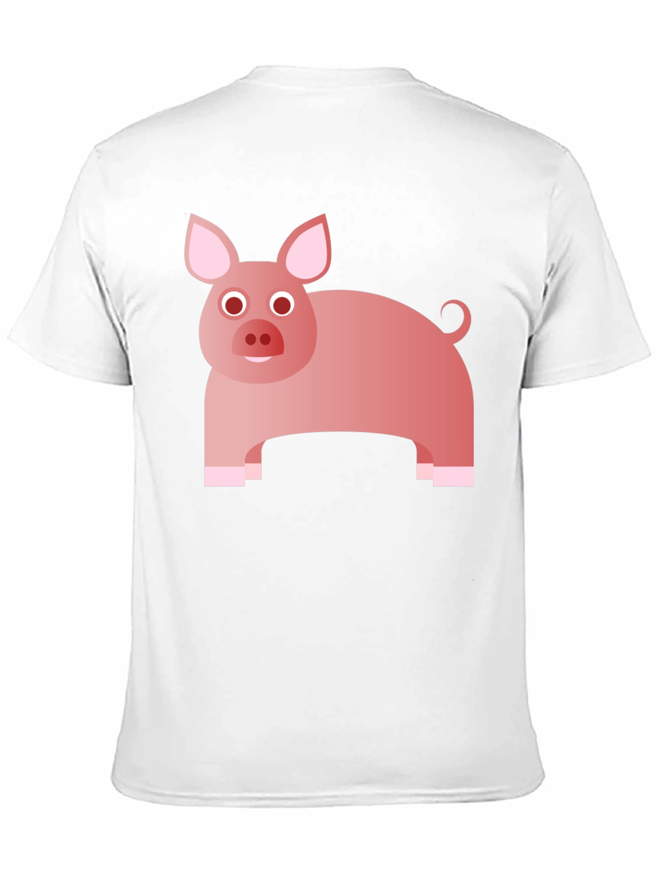 Funny Pig Graphic Tee - Black Cotton T-Shirt