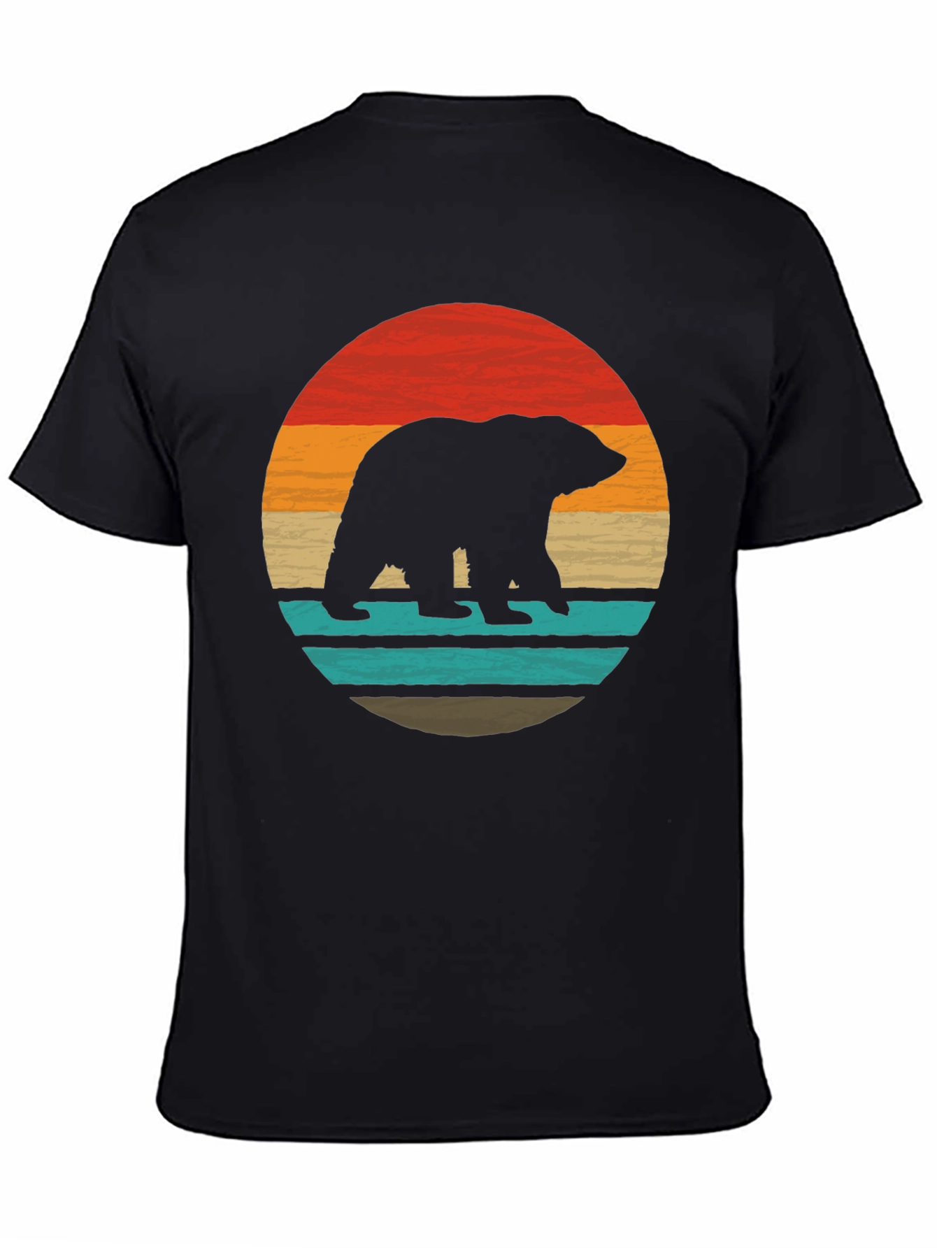 Retro Bear Silhouette Graphic Tee