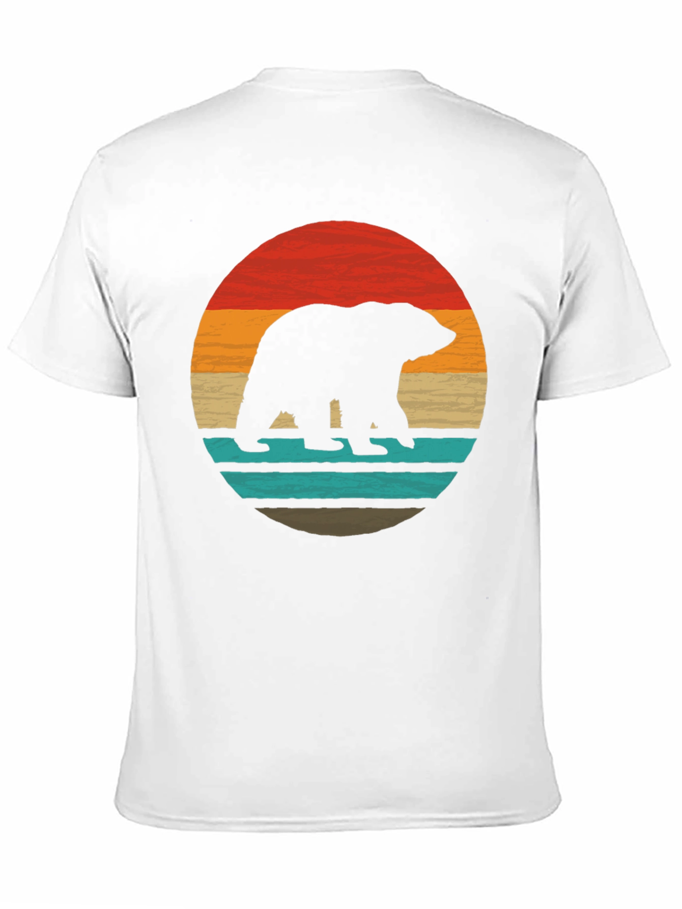 Retro Bear Silhouette Graphic Tee