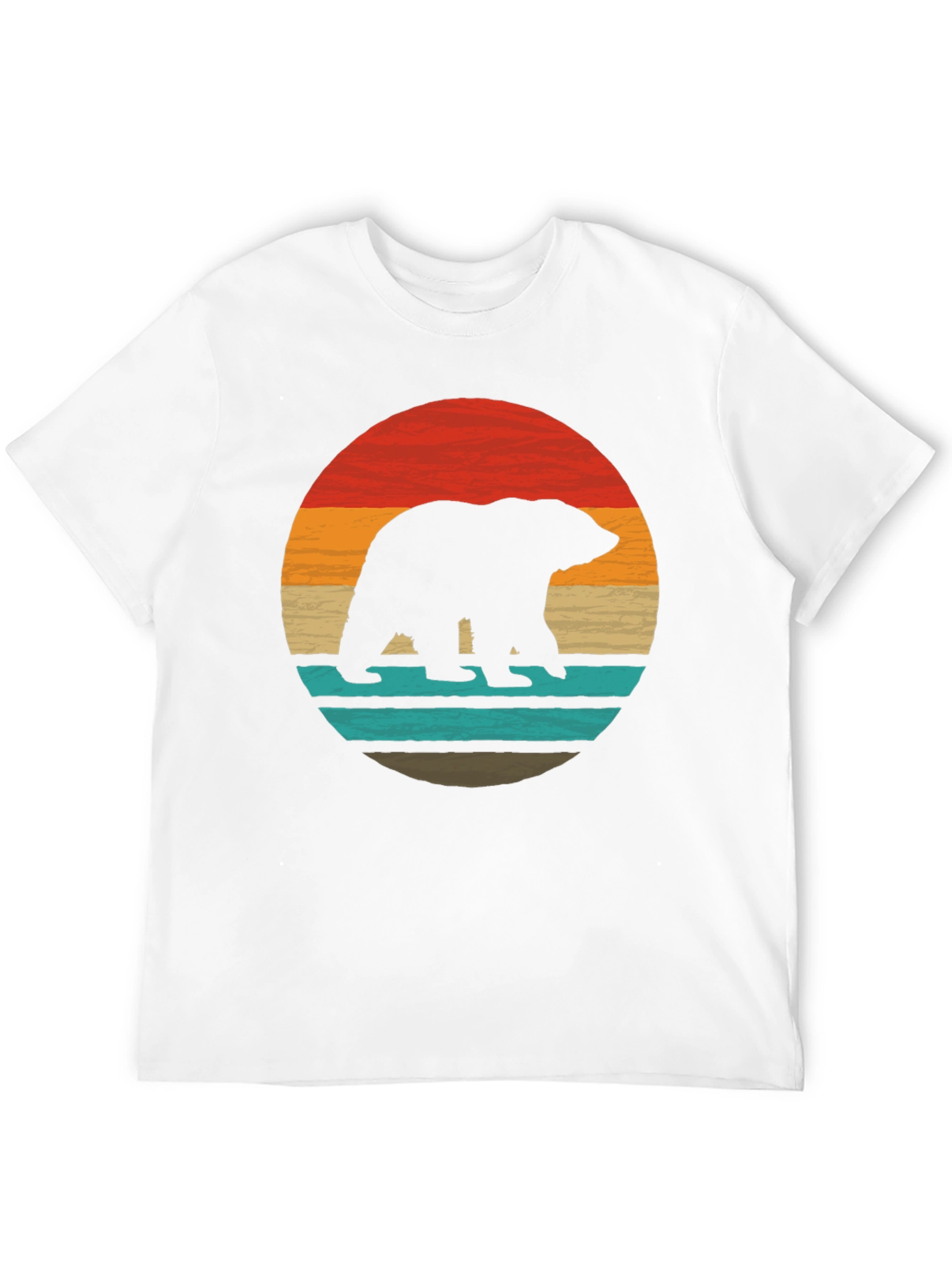 Retro Bear Silhouette Graphic Tee