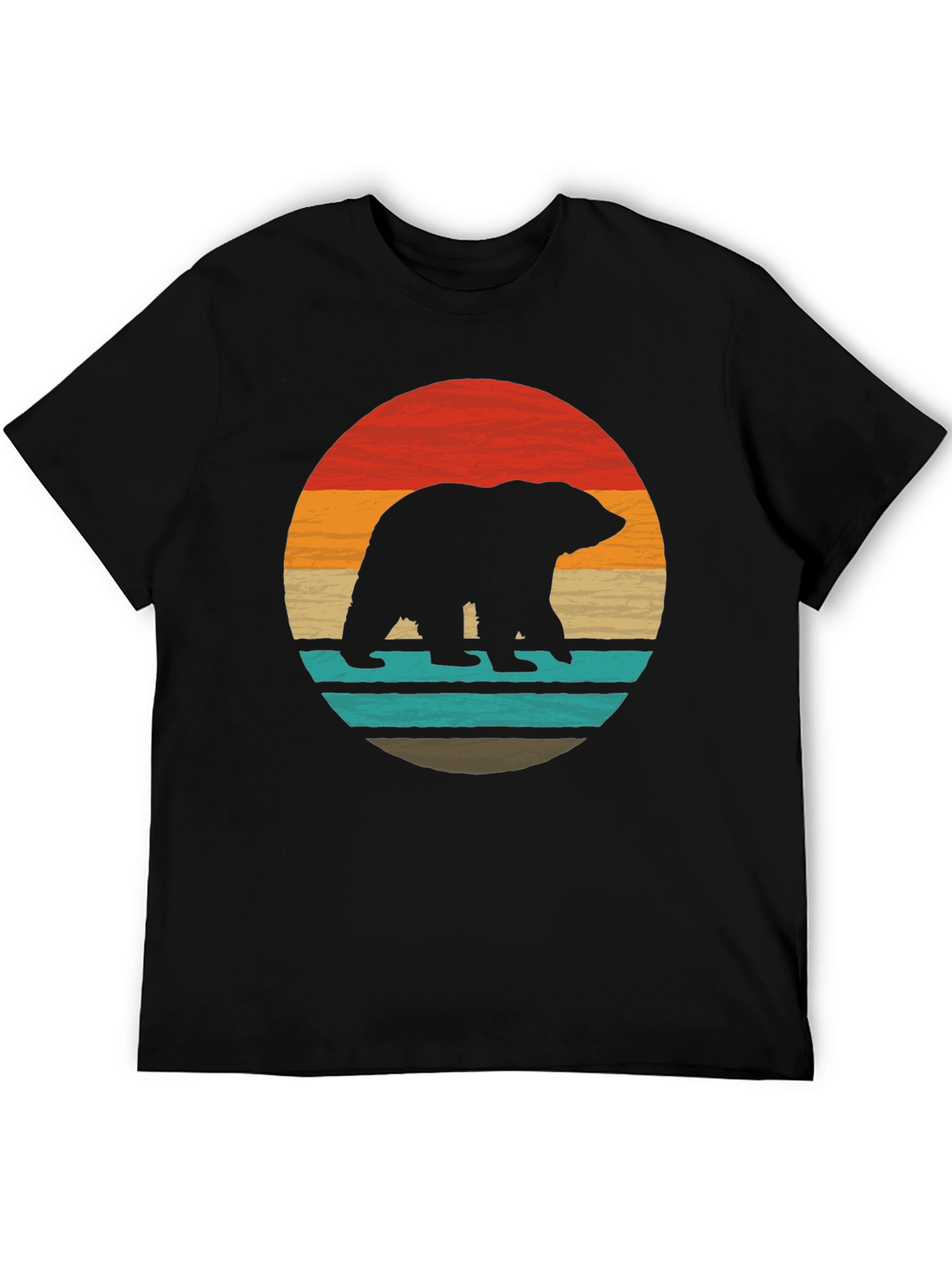 Retro Bear Silhouette Graphic Tee