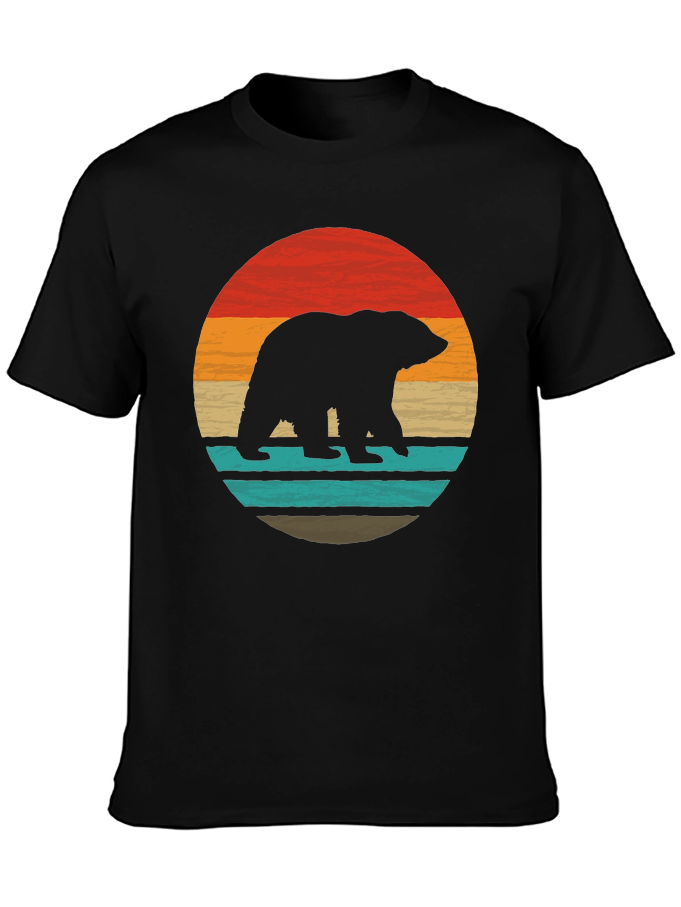 Retro Bear Silhouette Graphic Tee