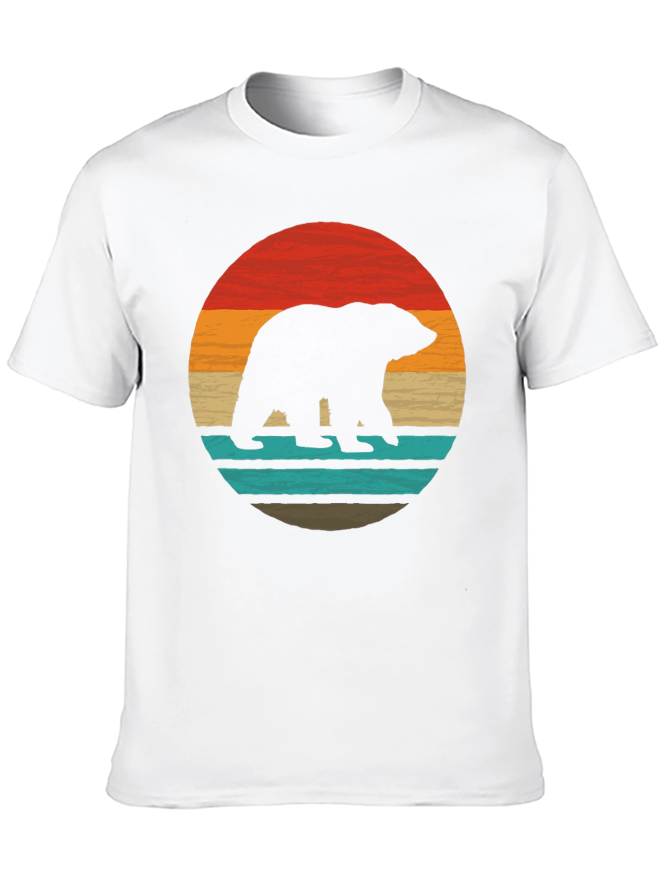 Retro Bear Silhouette Graphic Tee