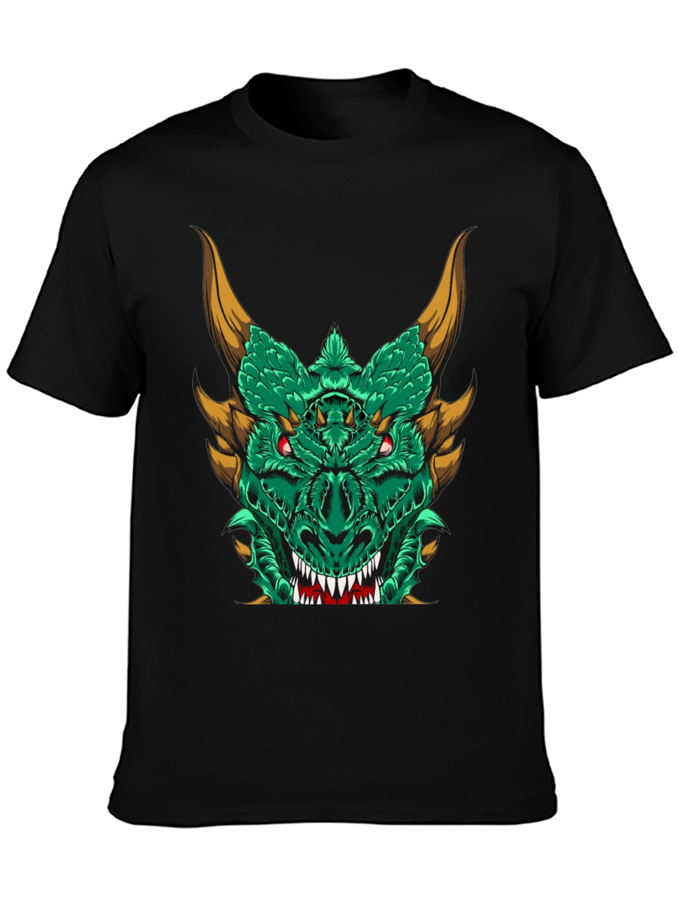 Dragon Graphic Tee - Mens Black T-Shirt