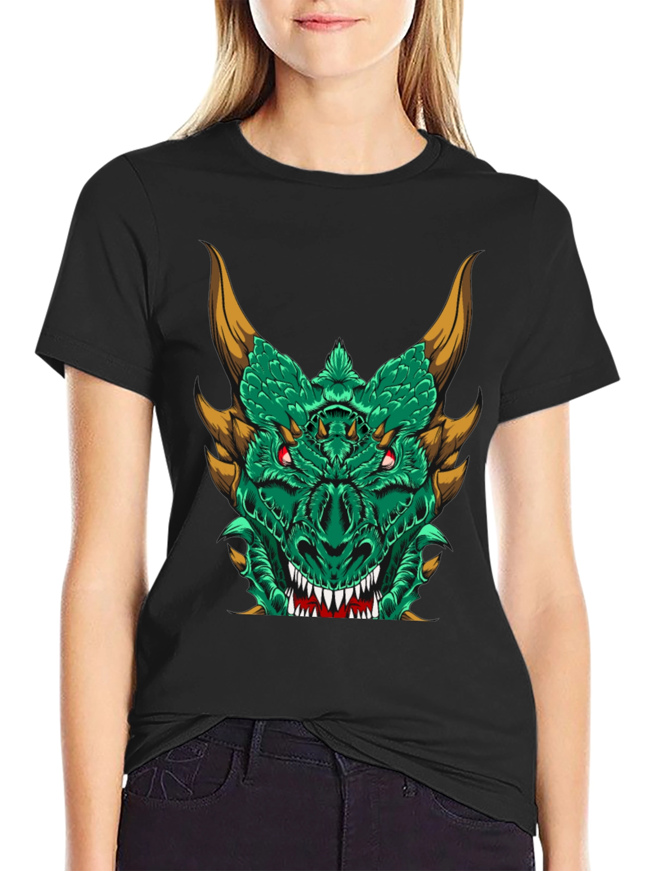 Dragon Graphic Tee - Mens Black T-Shirt