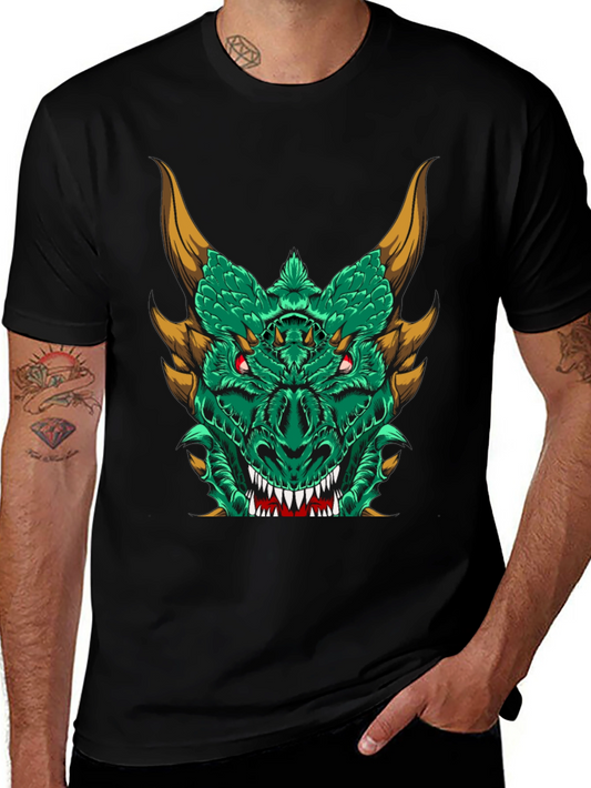 Dragon Graphic Tee - Mens Black T-Shirt