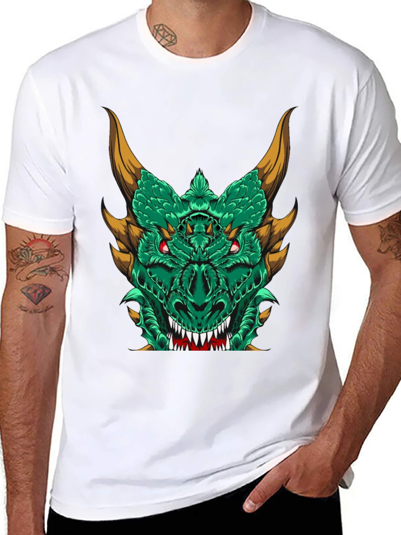 Dragon Graphic Tee - Mens Black T-Shirt