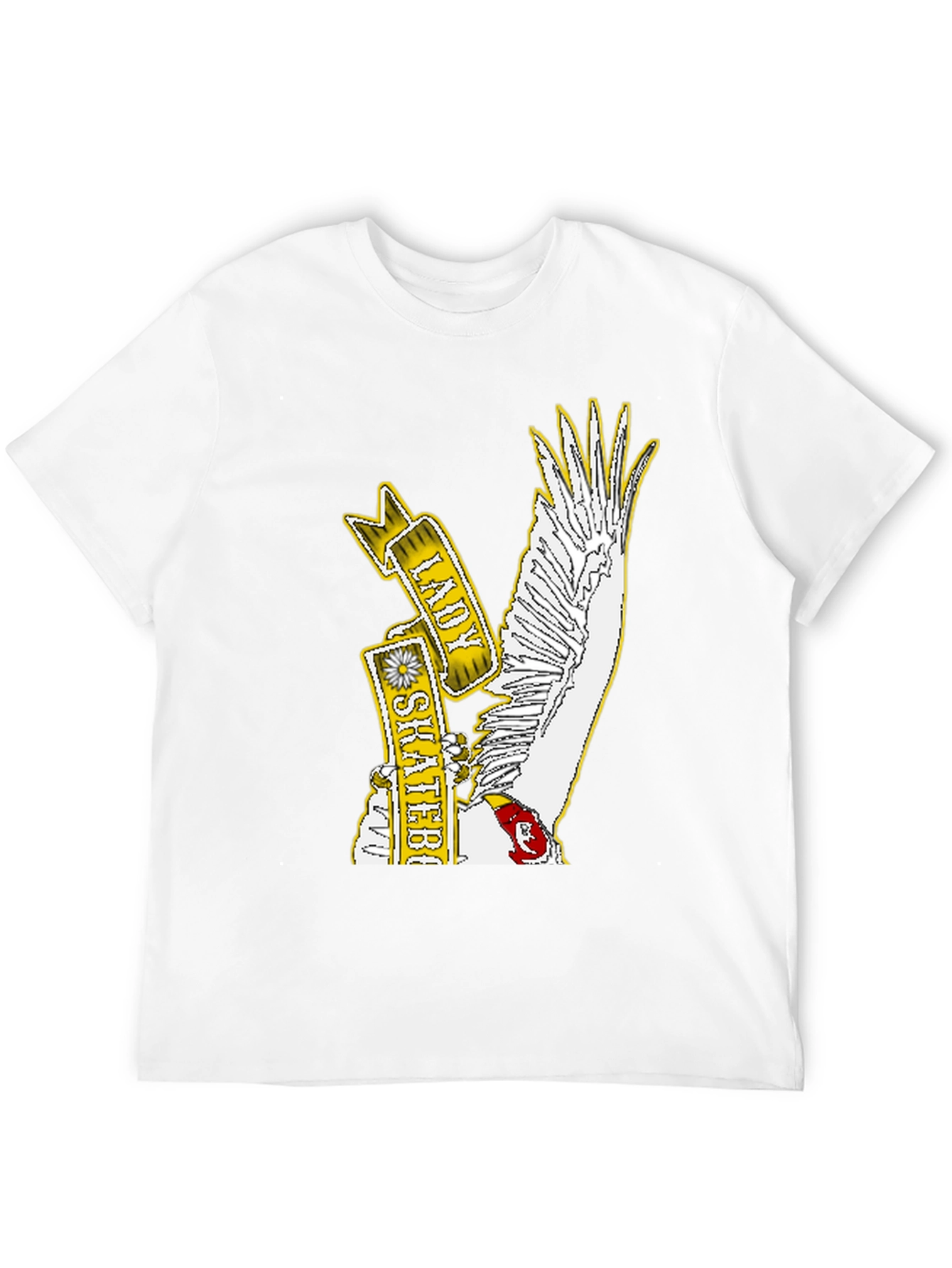 Lady Skateboarder Graphic Tee - Black