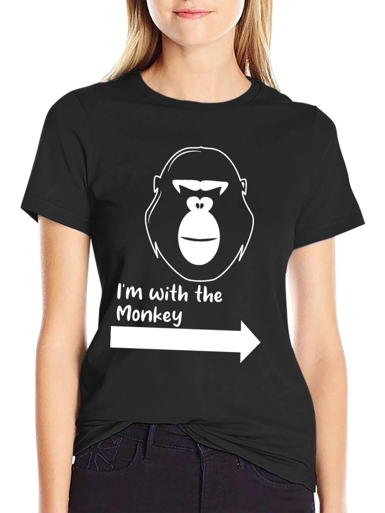 Im With The Monkey Graphic Tee