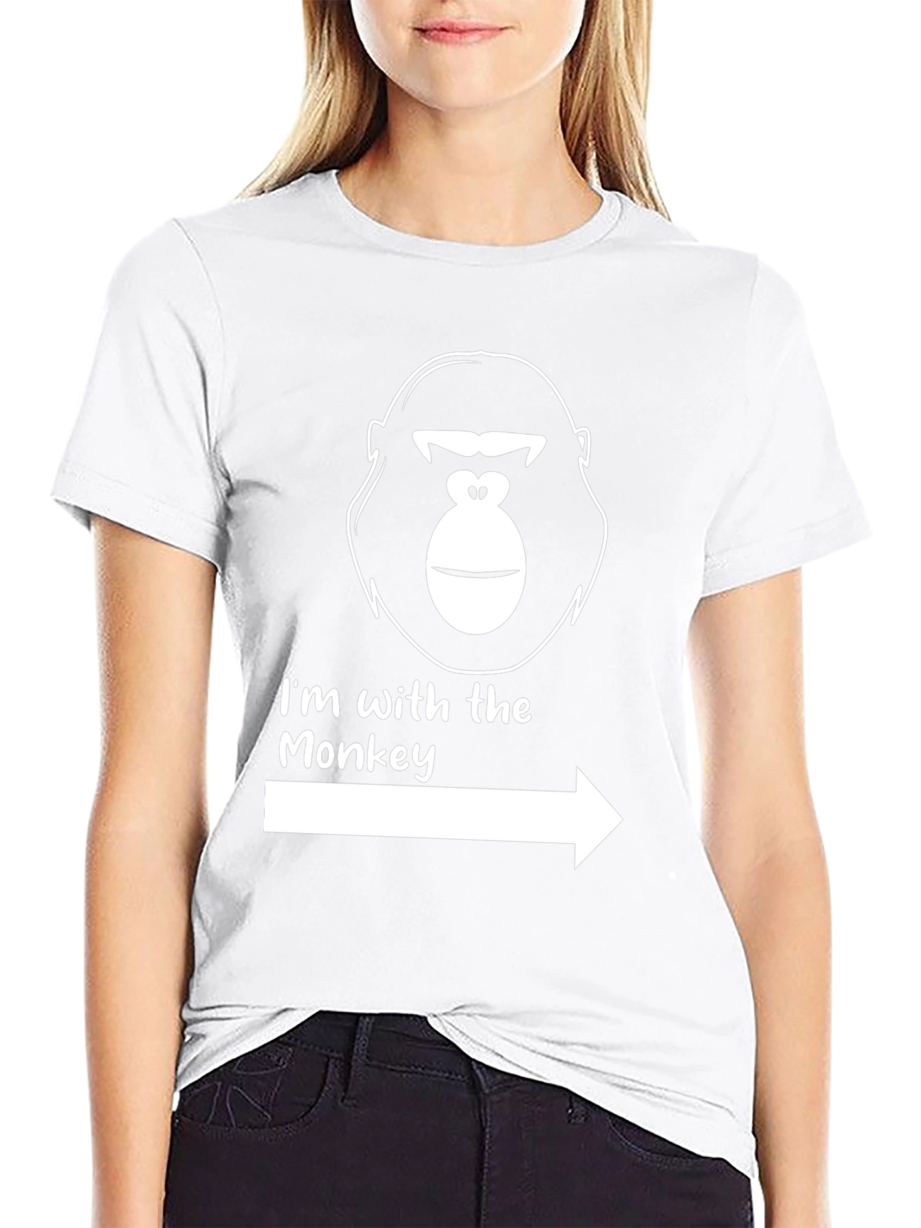 Im With The Monkey Graphic Tee