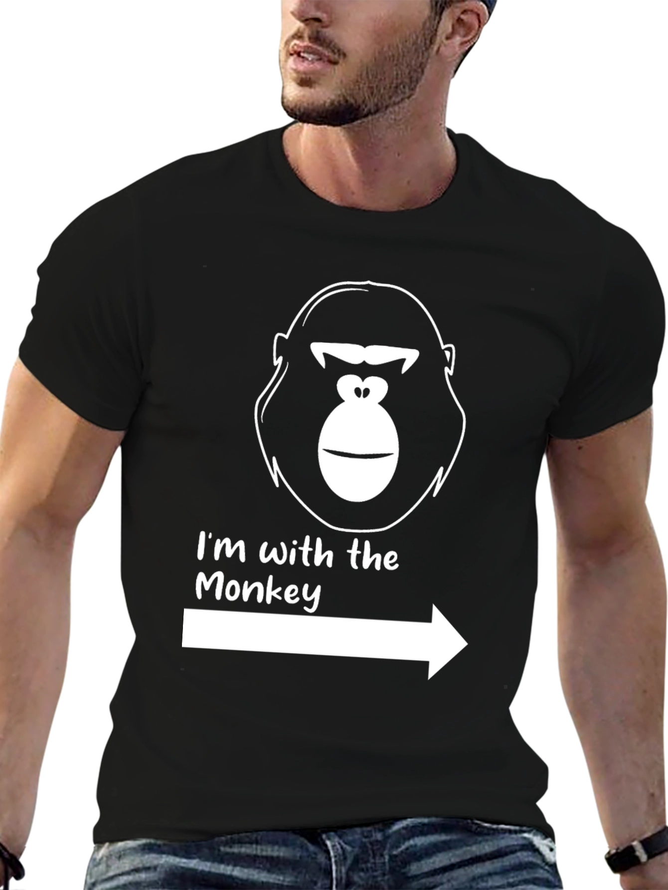 Im With The Monkey Graphic Tee