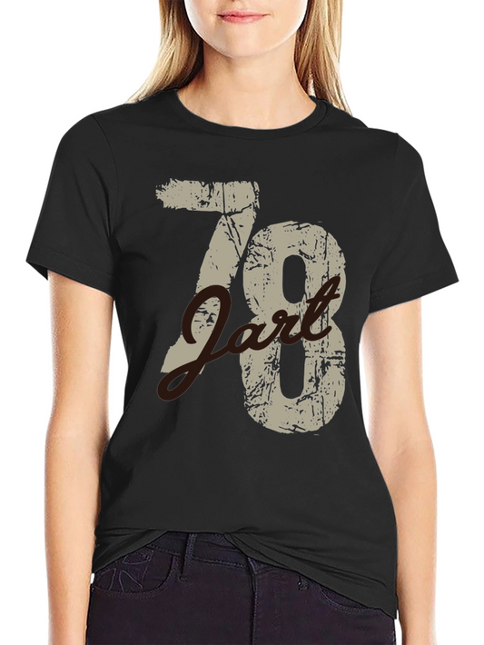 Vintage Style 78 Graphic Tee - Black