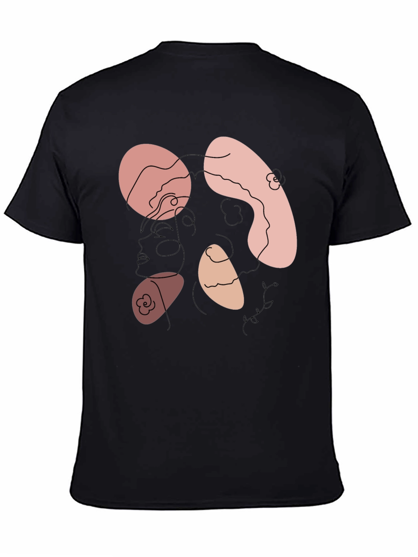 Abstract Face Graphic Tee - Modern Art Shirt