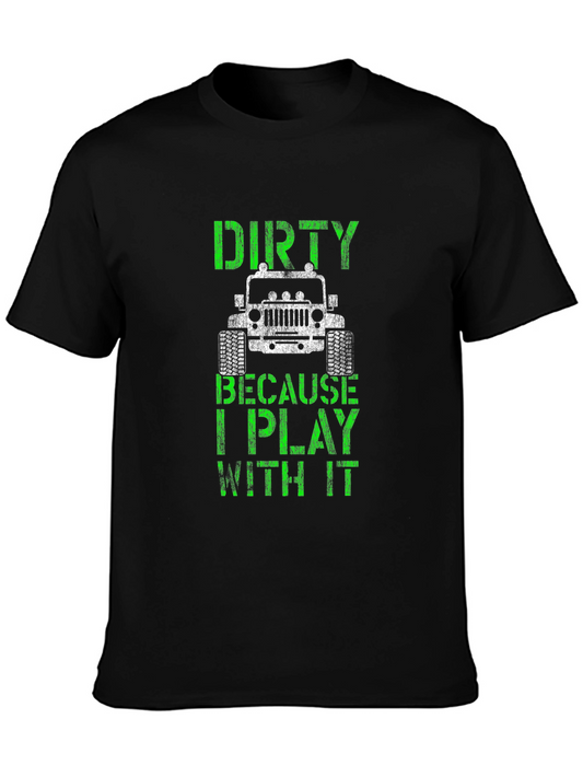 Dirty Jeep Graphic T-Shirt - Off-Roading Fun!