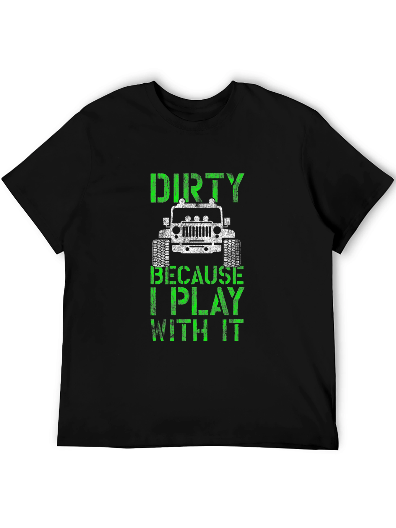 Dirty Jeep Graphic T-Shirt - Off-Roading Fun!