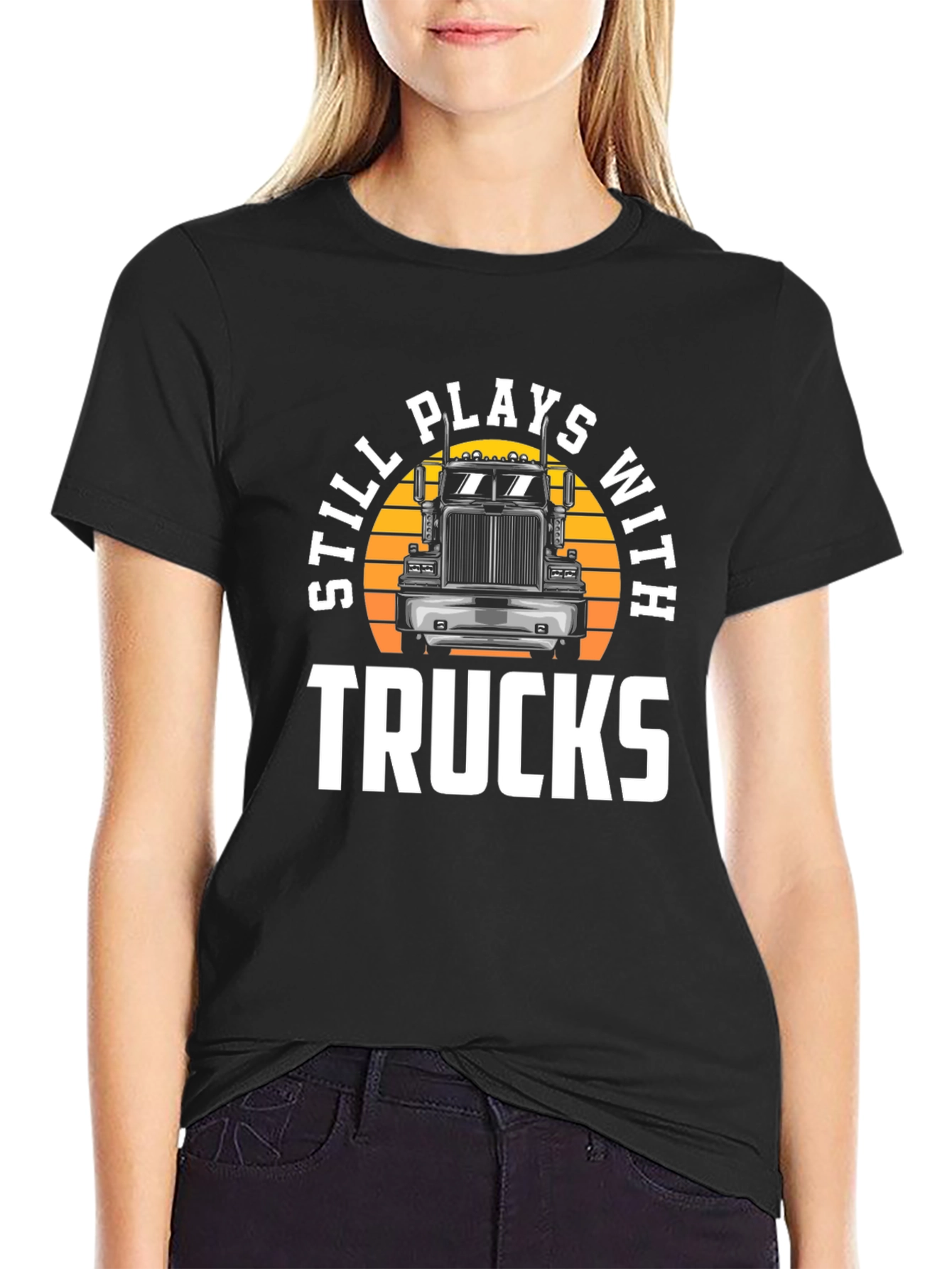 Still Plays With Trucks Graphic Tee