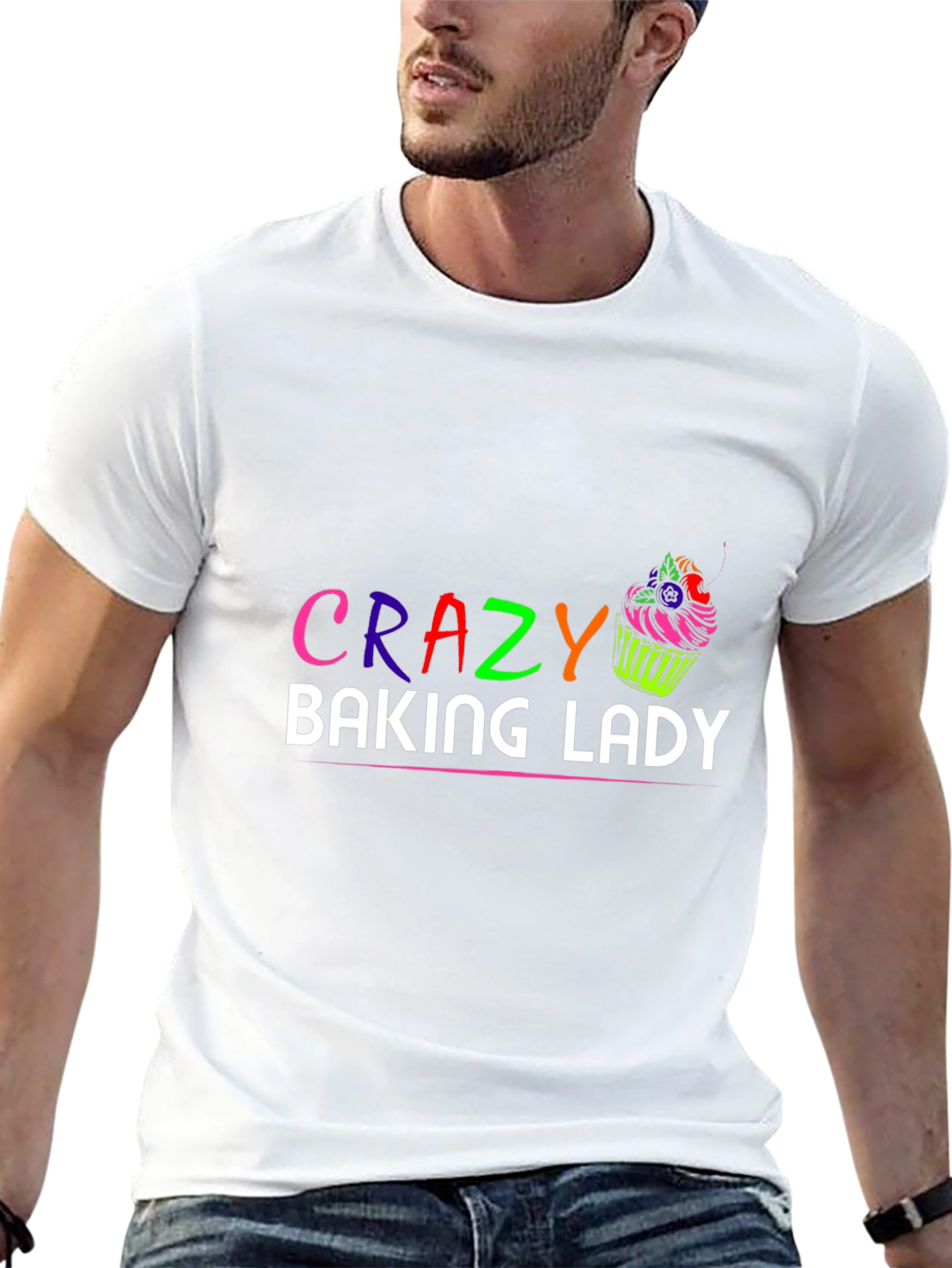 Crazy Baking Lady T-Shirt Fun Baker Tee
