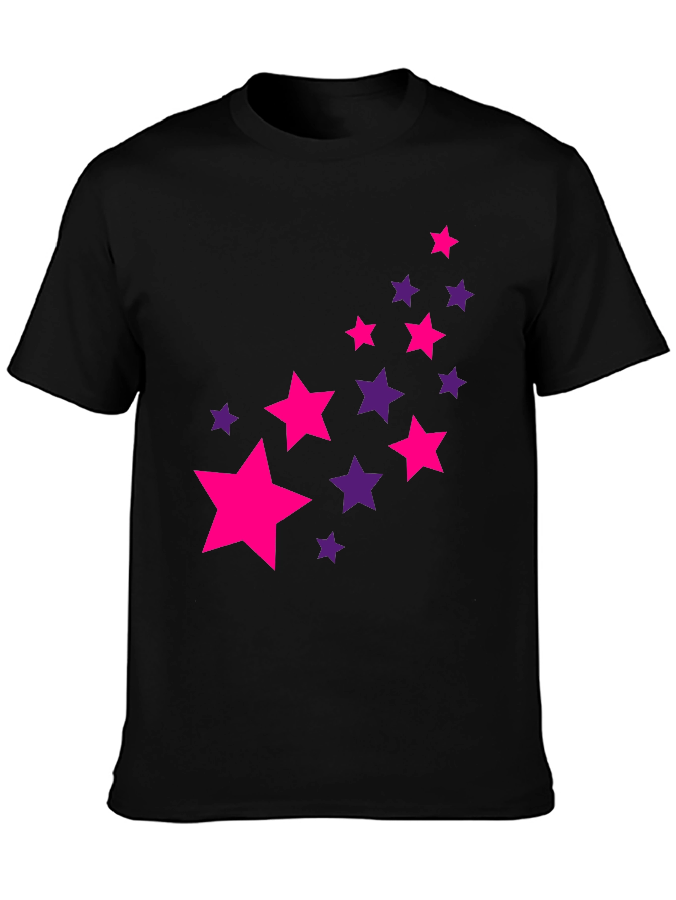 Stylish Starry Black Tee