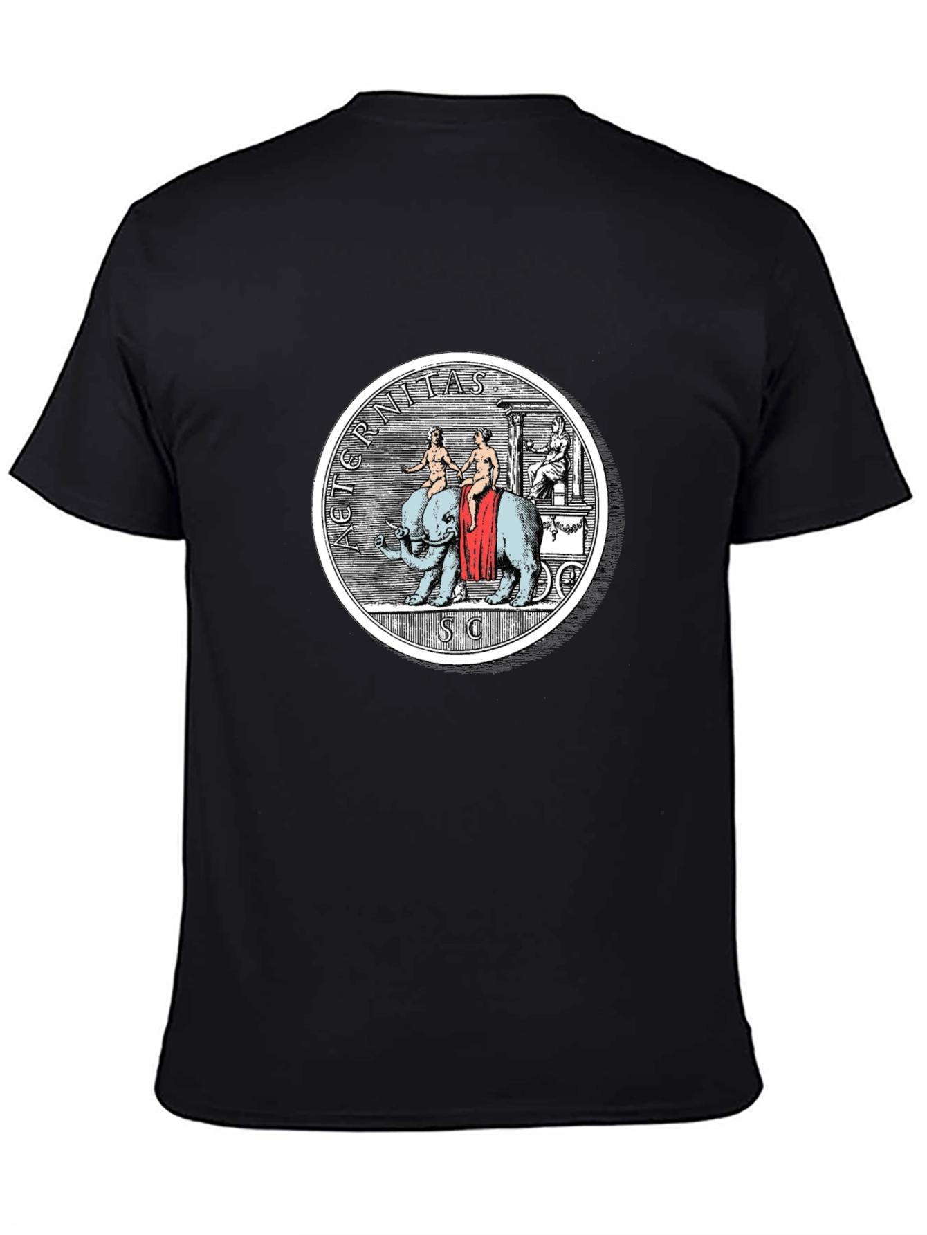 AETERNITAS SC Elephant Tee - Black Graphic T-Shirt
