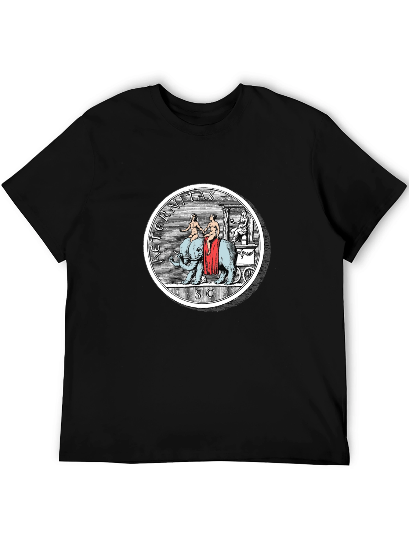 AETERNITAS SC Elephant Tee - Black Graphic T-Shirt