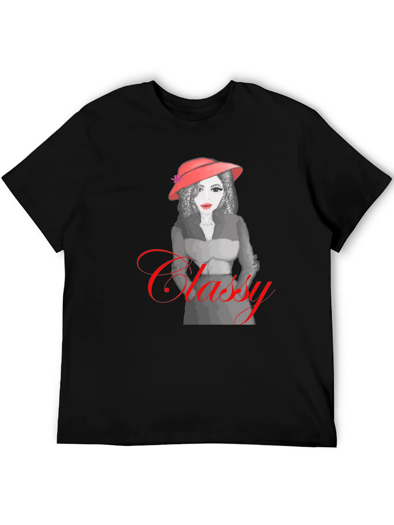 Classy Woman Graphic T-Shirt - Modern Style